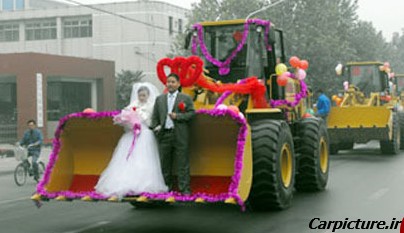 عکس ماشین عروس ایرانی