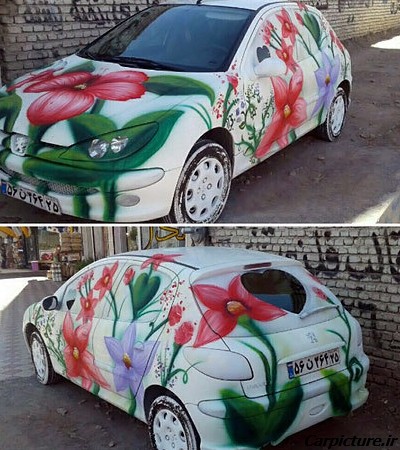 عکس نقاشی ماشین عروس