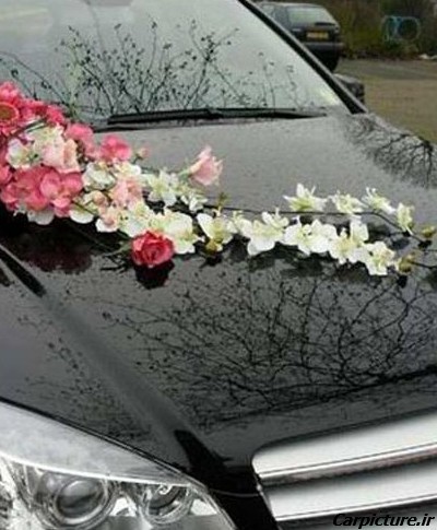 عکس ماشین عروس گل