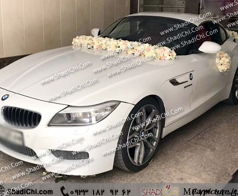 عکس ماشین عروس گل