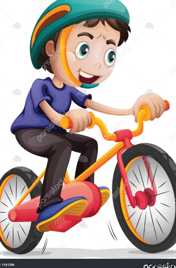 عکس دوچرخه سواری کارتونی