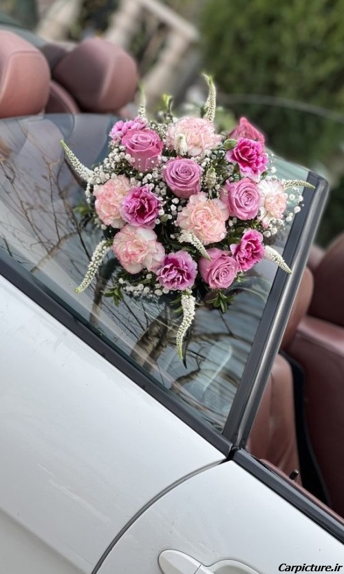 عکس های گل زدن ماشین عروس