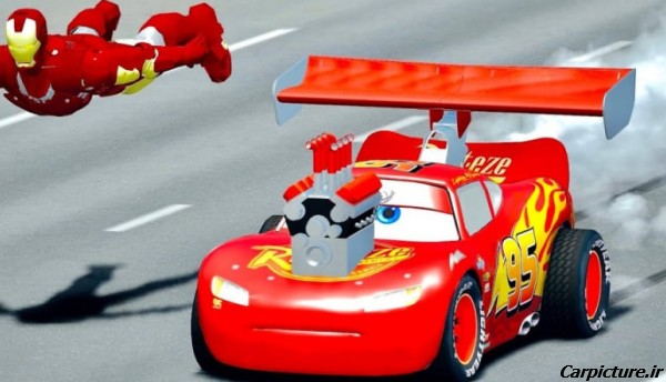 عکس کارتونی ماشین قرمز