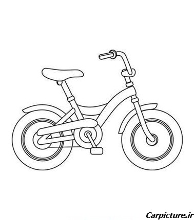 عکس نقاشی دوچرخه کودکانه